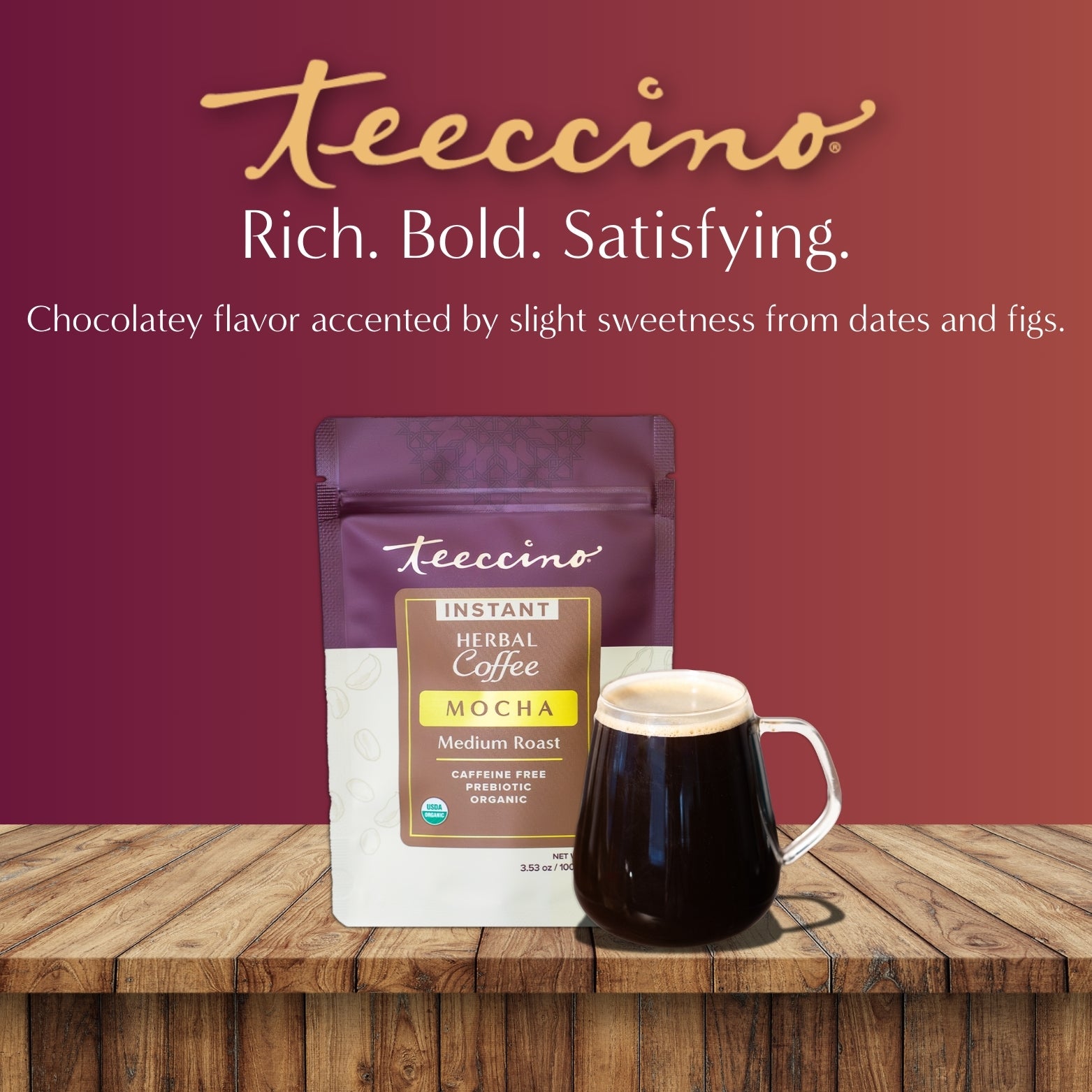 Instant Mocha Herbal Coffee – Teeccino