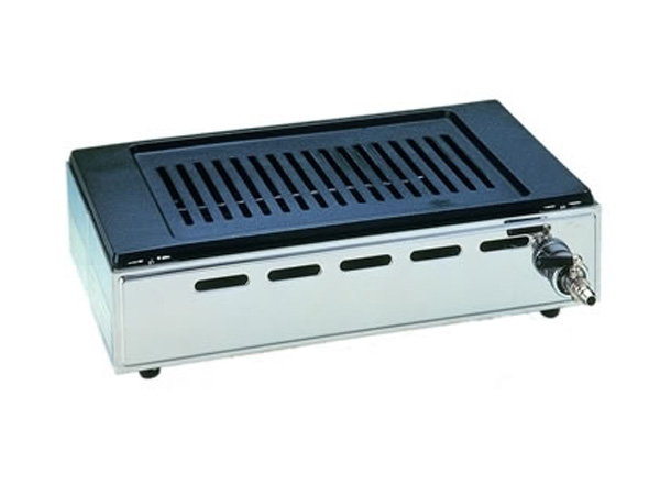 ヤマキン ガス焼肉器 王者対応グリルプレート：バーベキュー鉄板の加工