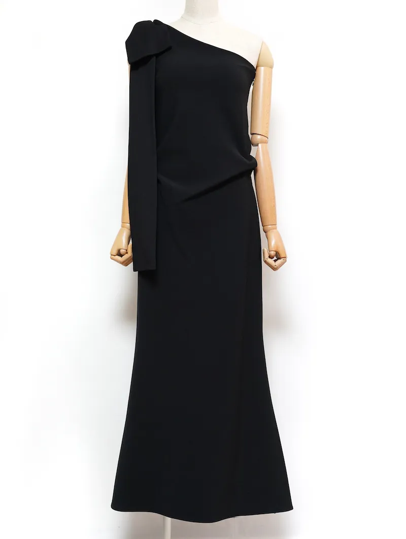 YOKO CHAN（ヨーコチャン） ワンショルダーロングドレス（ブラック
