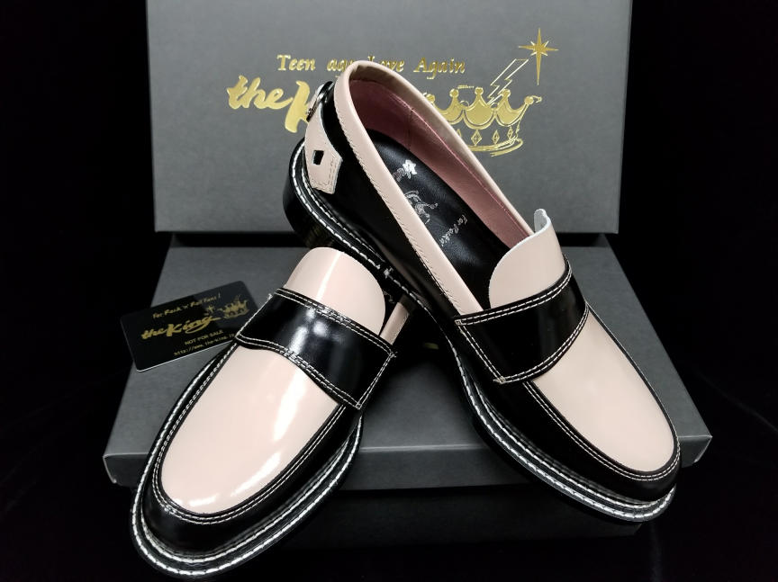 ローファー/コンビ/rockabilly shoes/fiftys