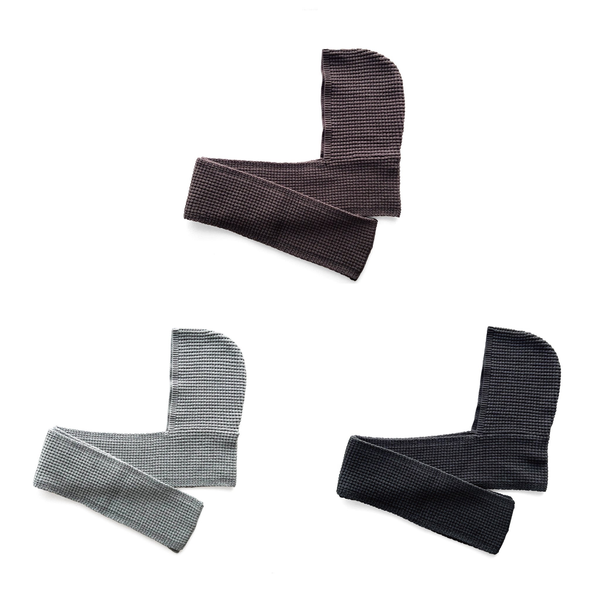 COMFORTABLE REASON｜Waffle Hood Scarf – Origin Store