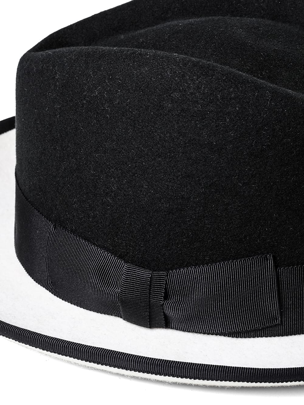 sa.0021AW25-black x white ツートーンノーブルハット The Black-and