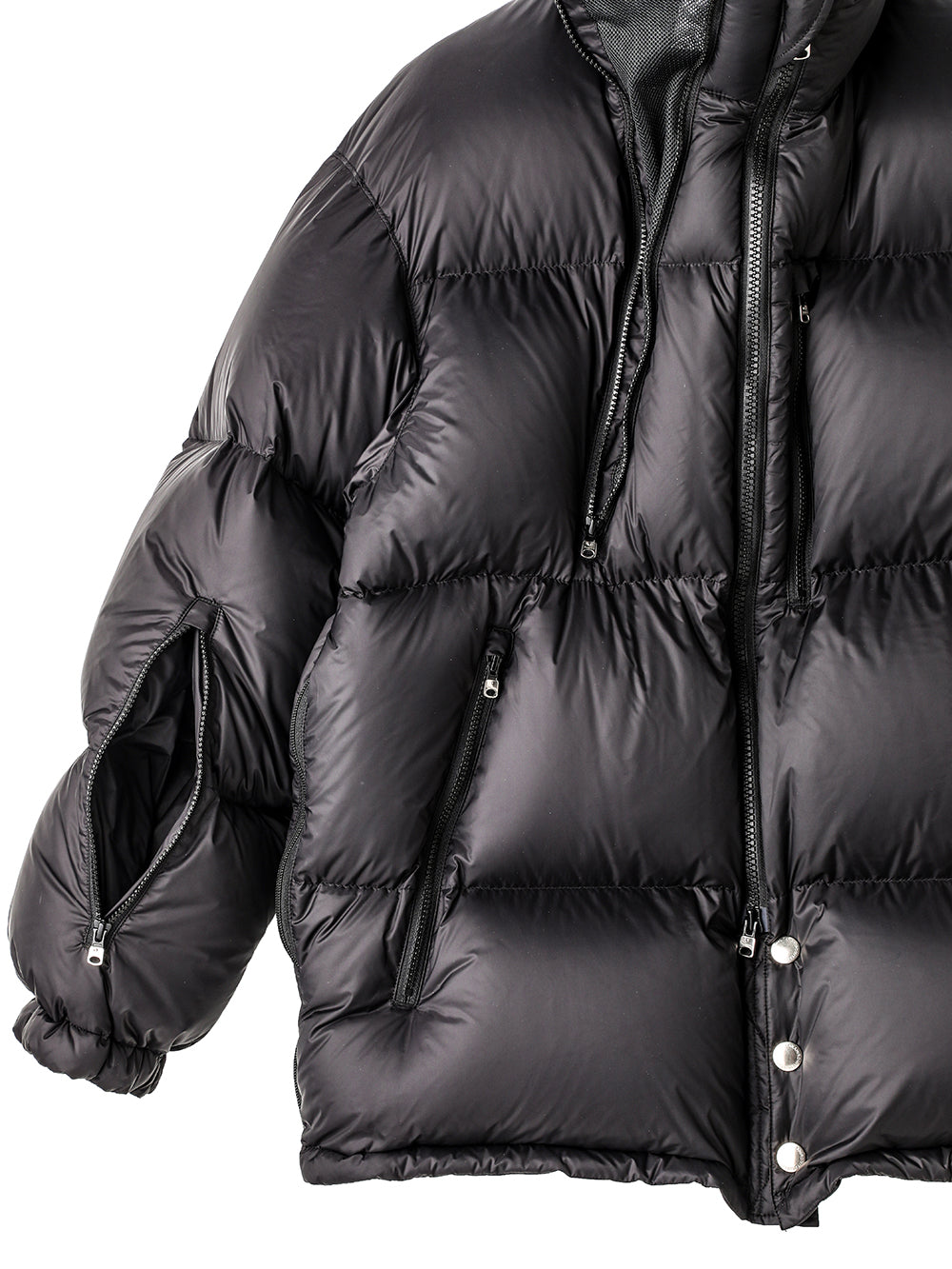 sj.0036AW25-black ダウンジャケット The Black-and-White Realism