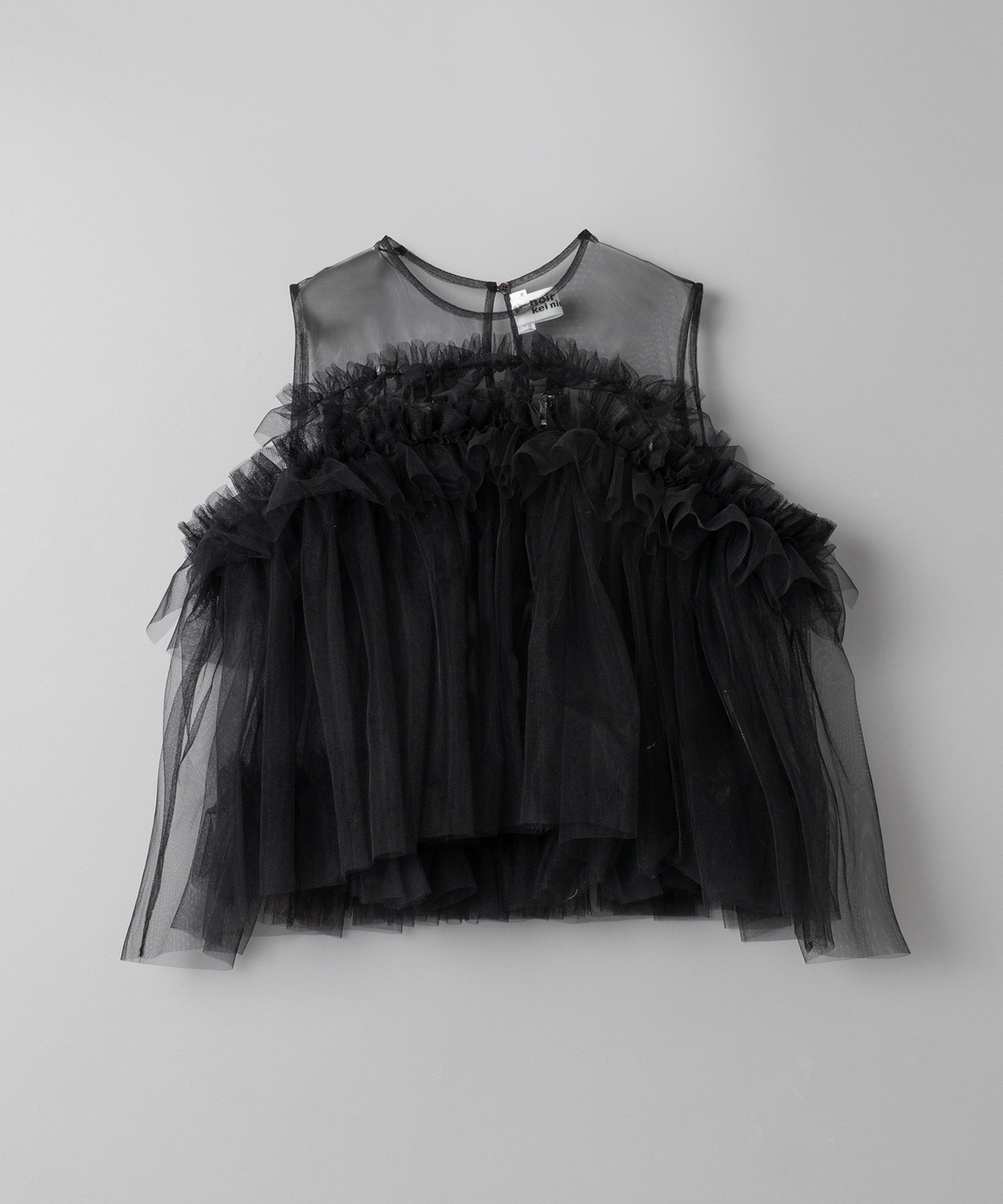 ナイロンチュールトップス(3 BLACK): noir kei ninomiya: WOMENS｜THE