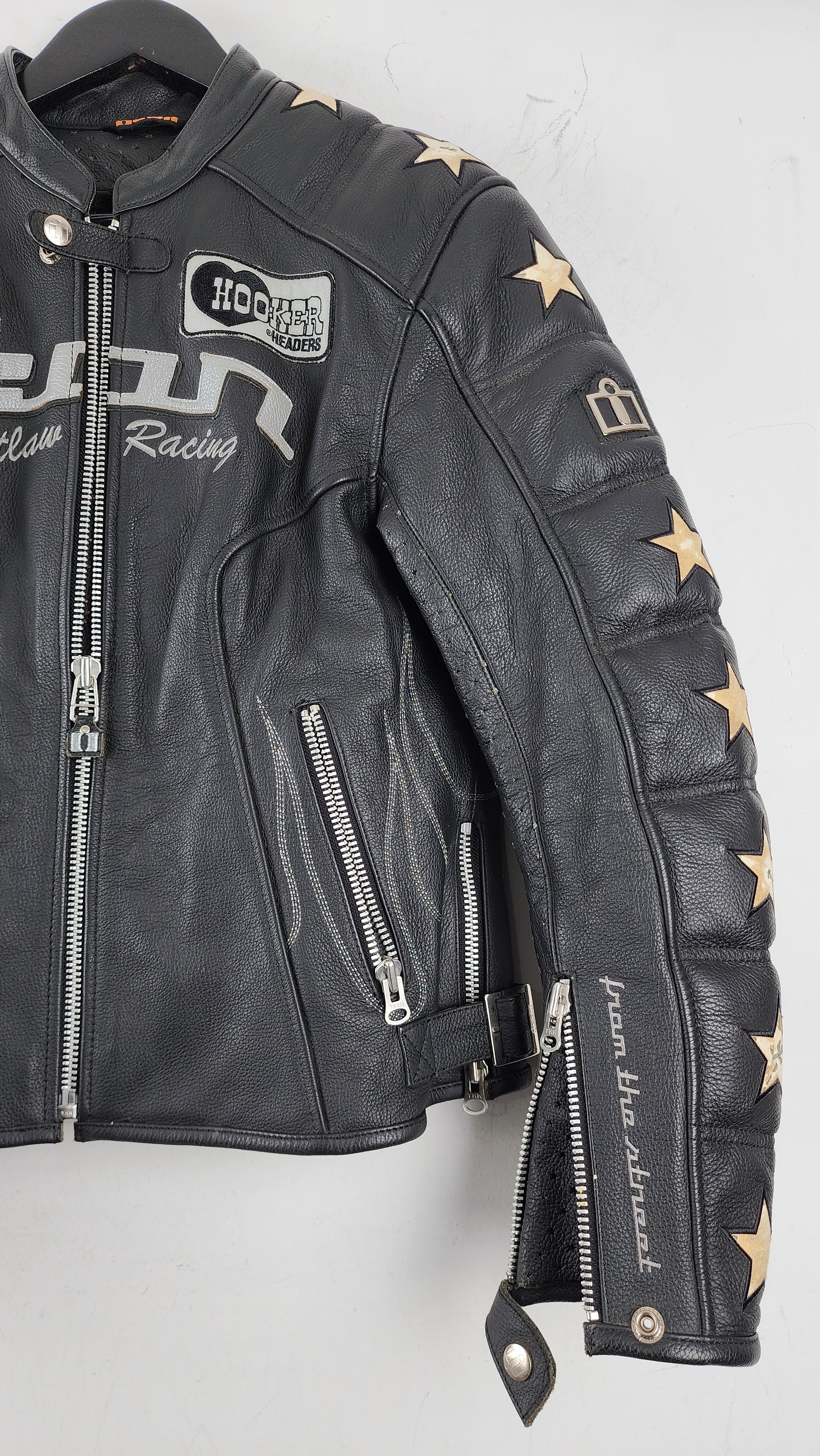 Womens Vintage Icon Kitty Leather Moto Jacket – The Igala NYC