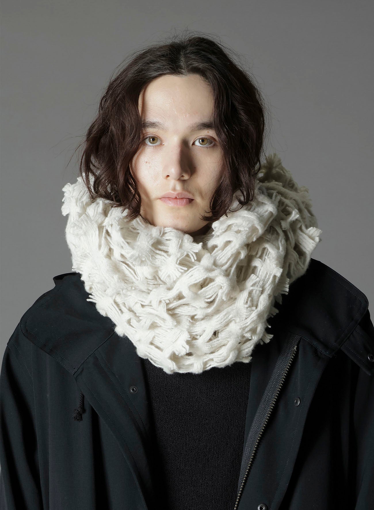 WOOL DOBBY SCARF – THE SHOP YOHJI YAMAMOTO
