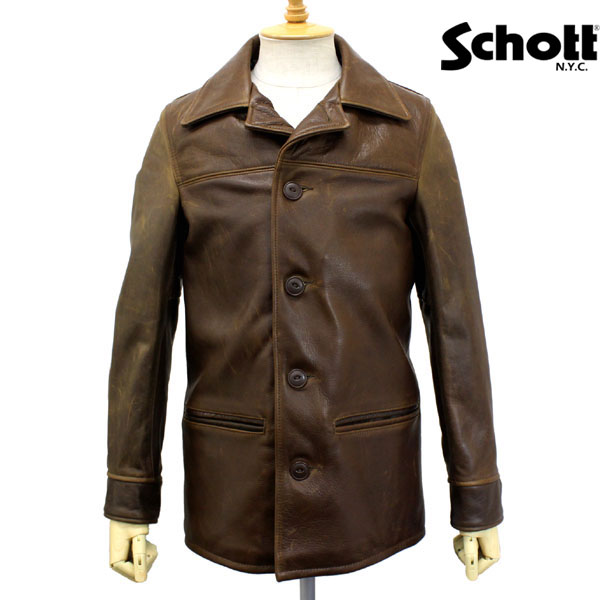 正規取扱店 SCHOTT(ショット) 533US LEATHER CAR COAT(レザーカー