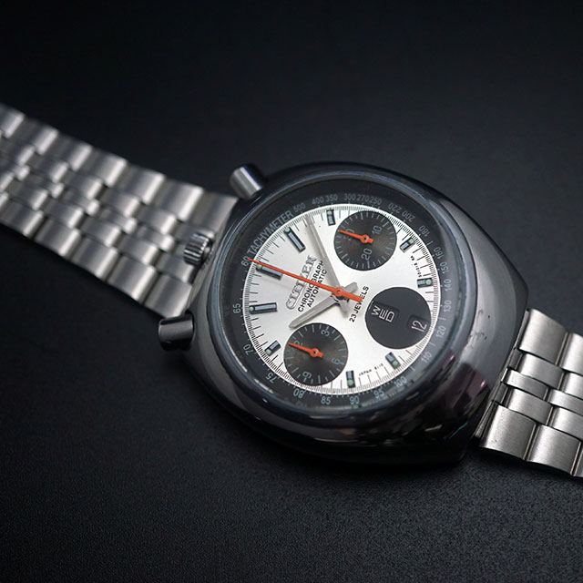 シチズン チャレンジタイマー クロノグラフ デイデイト シルバー