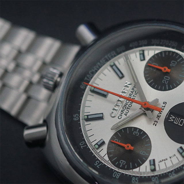 シチズン チャレンジタイマー クロノグラフ デイデイト シルバー