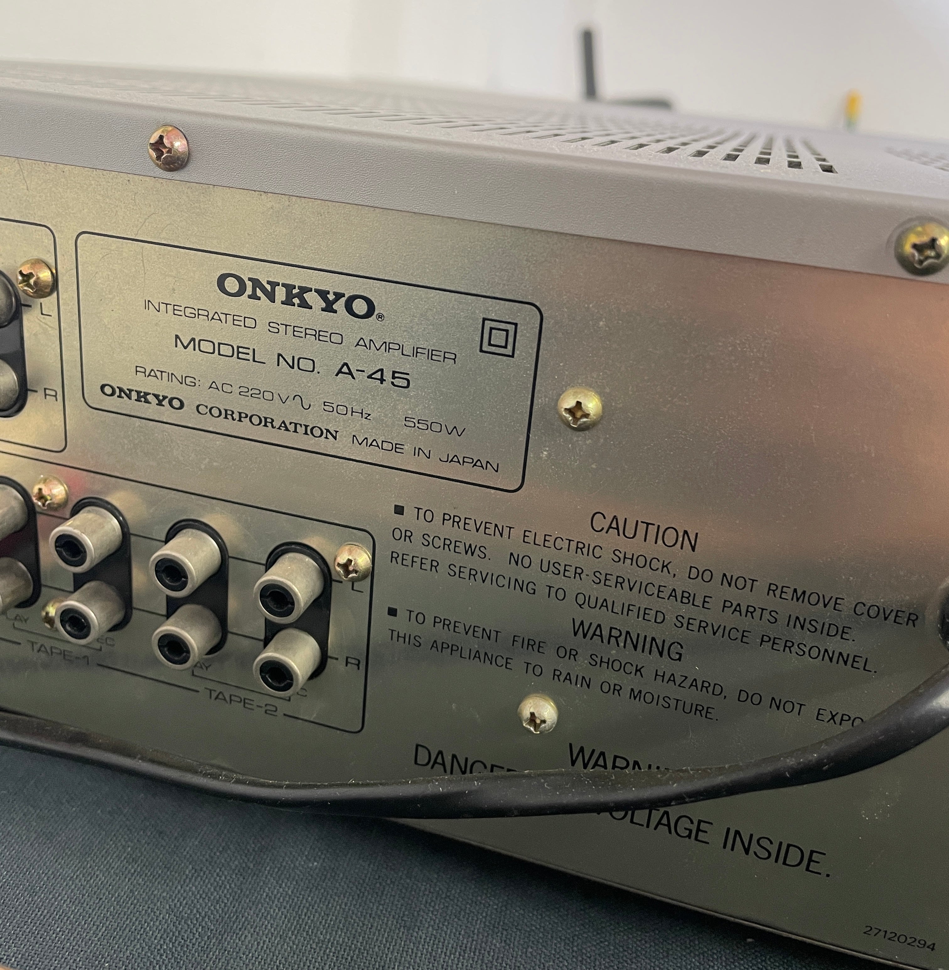 1981-1983 Onkyo Super Servo Stereo Integrated Amplifier – Tondo