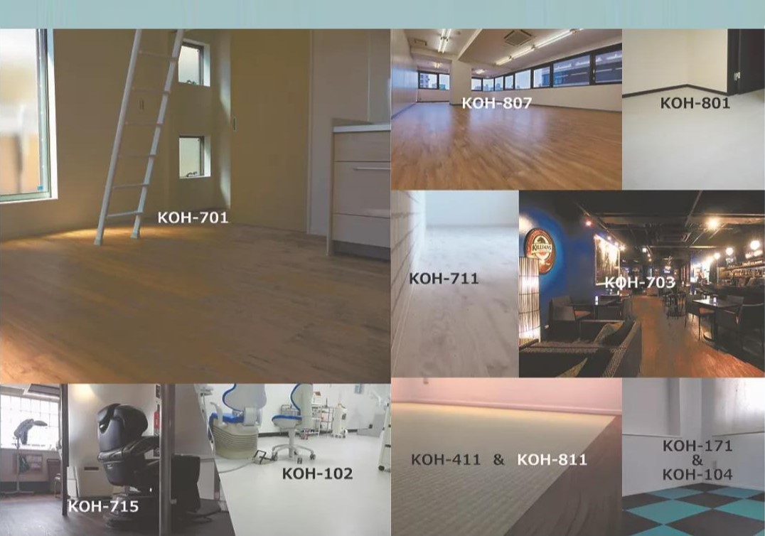 KOH311 【 置くだけ】 コンクリートシリーズ フロアタイル 500×500×4.5