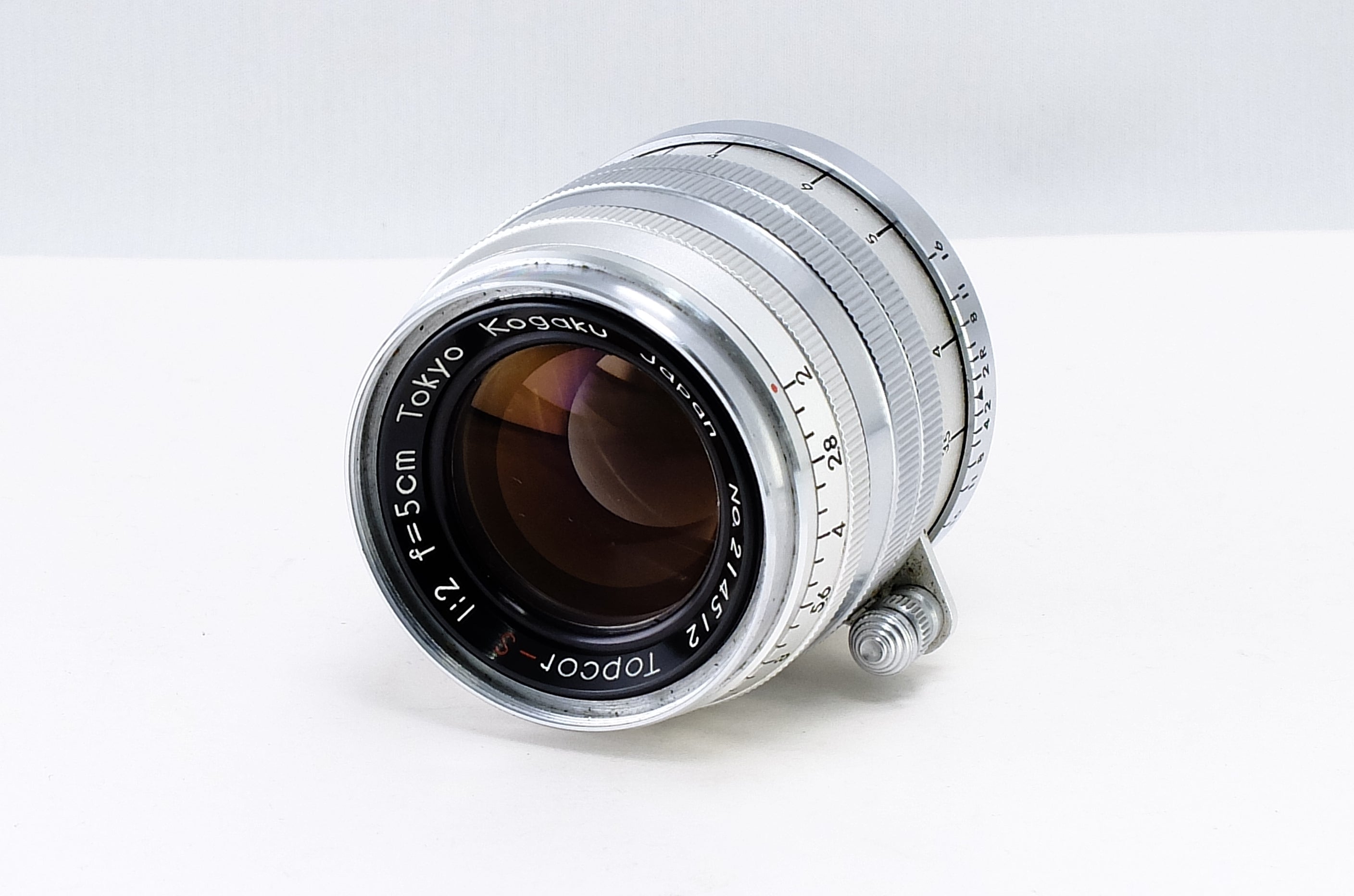 初期型 Tokyo Kogaku Topcor 5cm F2 完動品 #352n TOPCON Topcor-S 5cm