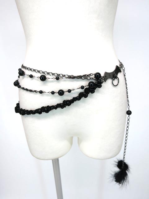 alice auaa 鴉羽根付きコウモリプレートチェーンベルト 買取 | Tokyo