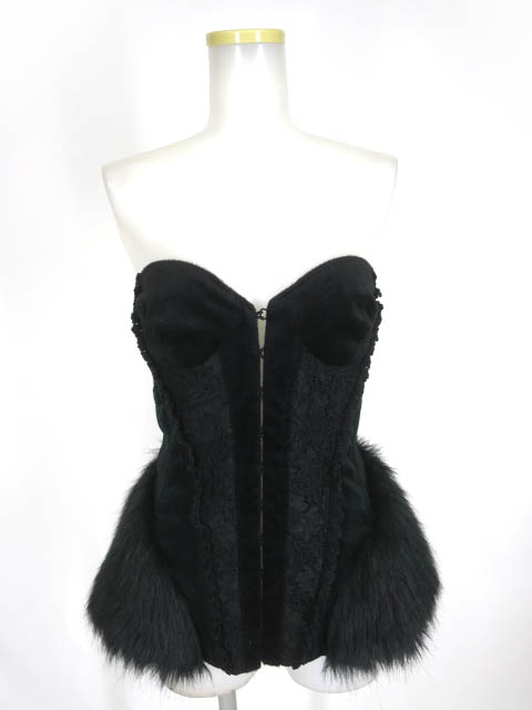 Alice auaa ストラップレス チェック柄ワンピース