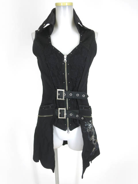 Ozz Croce / 龍刺繍入りジップロングベスト / オッズオン オッズ