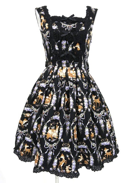 Innocent World 森の動物柄ジャンパースカート イノセントワールド