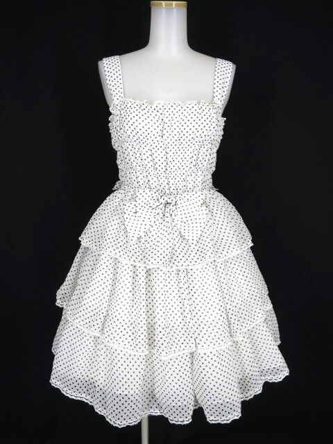 Metamorphose ドットシフォンジャンパースカート メタモルフォーゼタン