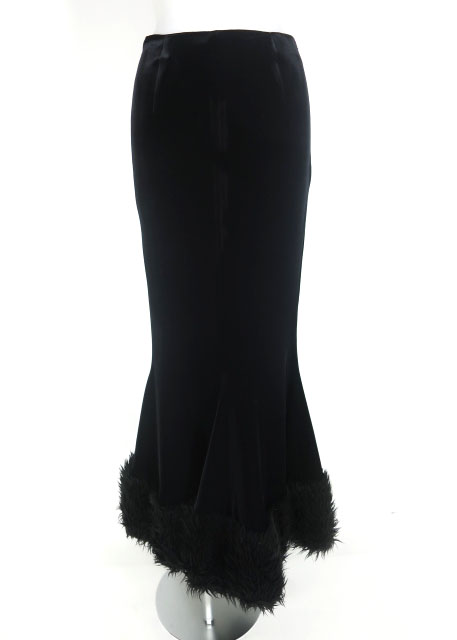 alice auaa / 裾ファー付きベロアマーメイドロングスカート | 高価買取