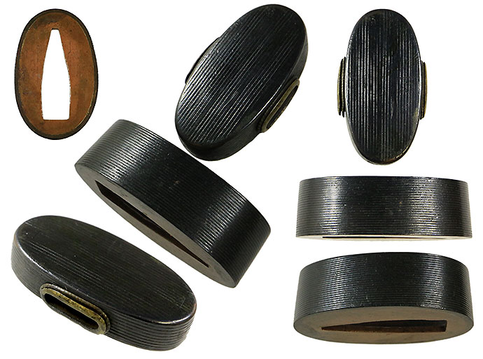 日本刀の縁頭｜赤銅地千筋彫｜日本刀 刀剣販売 専門店・東京【十拳】