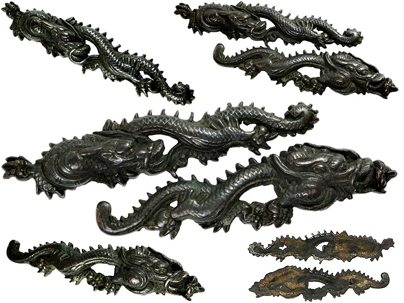 日本刀の目貫｜赤銅地龍図｜京金工｜日本刀専門店・東京【十拳-TOKKA-】