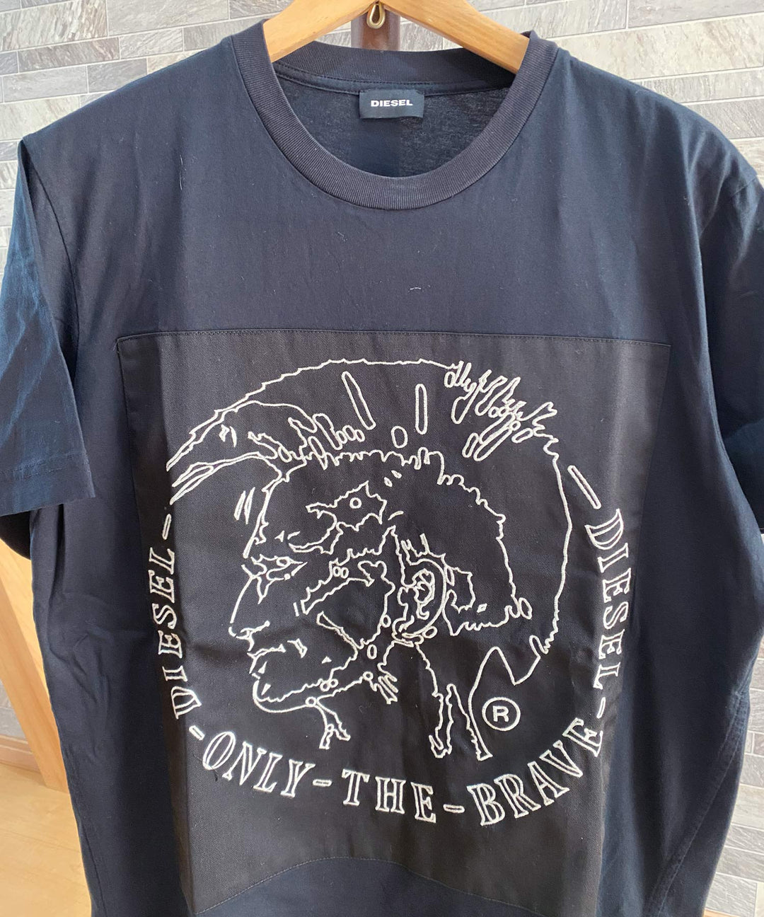 DIESEL ディーゼル ブレイブマン プリント クルーネック 半袖Tシャツ T