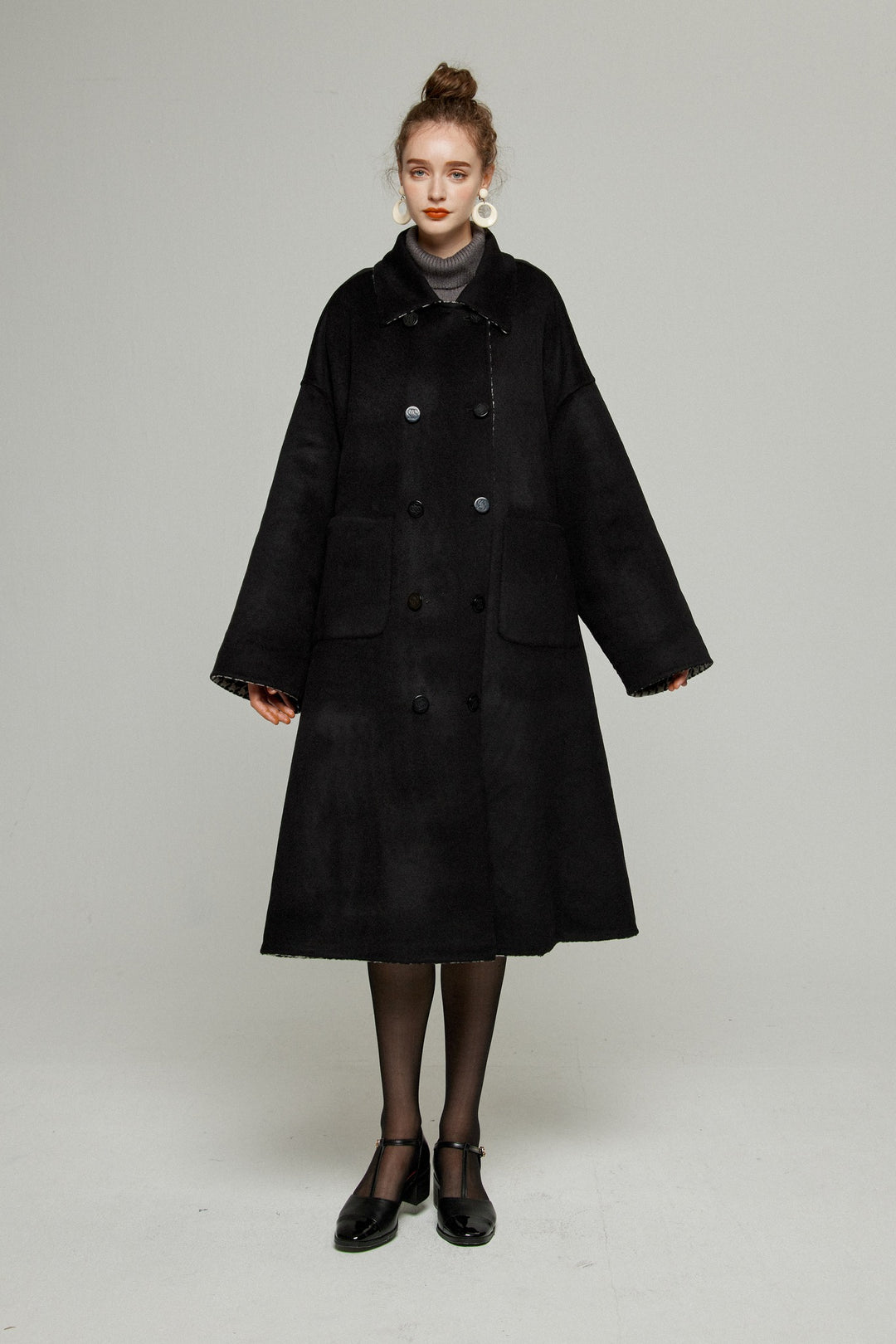 口角にほくろがある彼女》リバーシブル2WAYコート – Tnewties