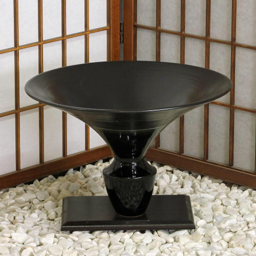 楽天市場】信楽焼 花器 黒 金線 珠 生花 池坊 立花 小原流 生け花 在庫