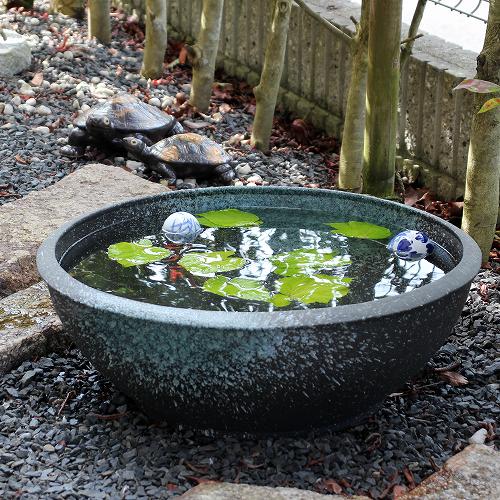 楽天市場】【ポイント8倍】信楽焼 睡蓮鉢 古窯変 19号 大型 60cm位