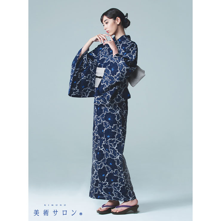 楽天市場】＼スーパーSALE開催中!／[ 美術サロン ] 浴衣 藍捺染 知多