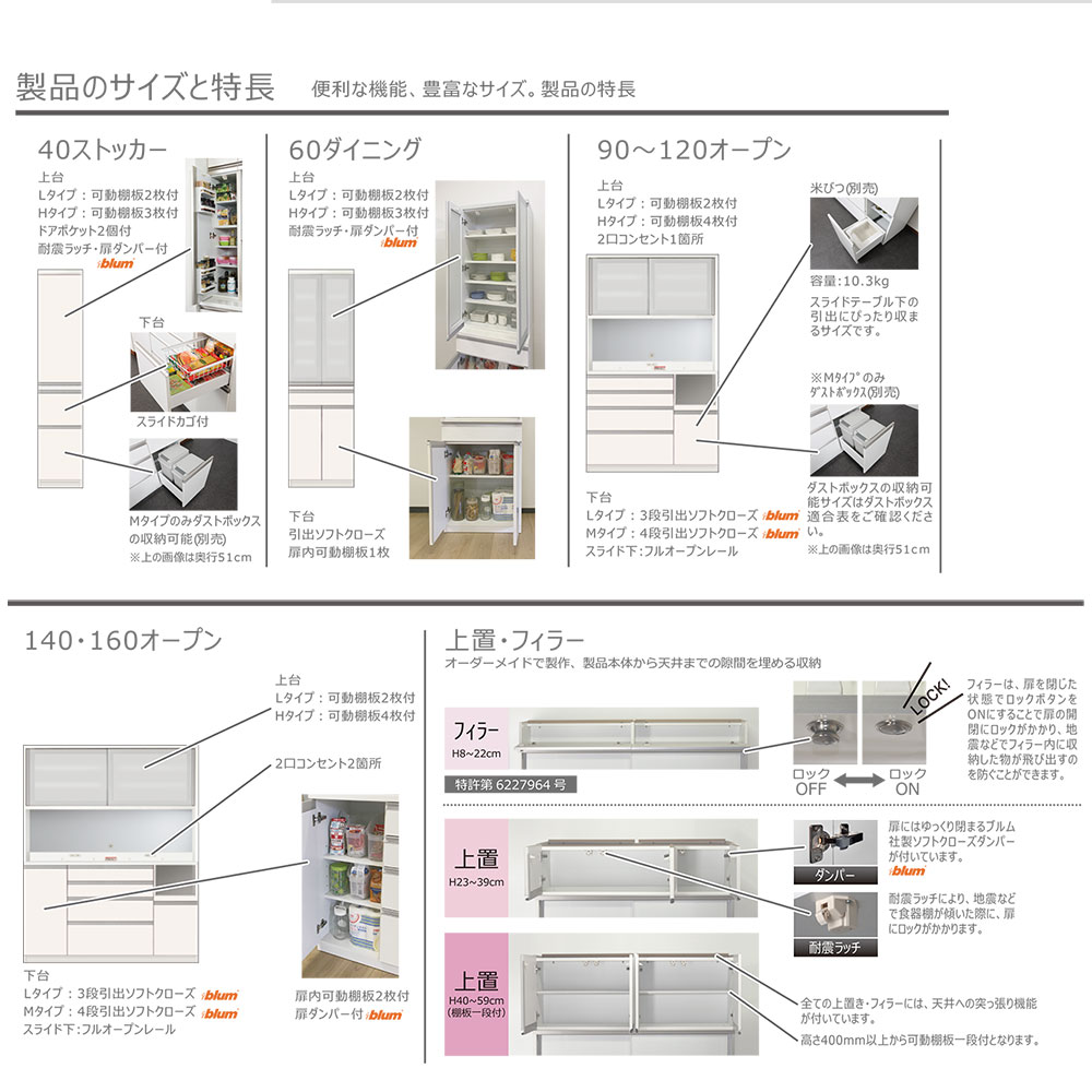 楽天市場】高橋木工所 プレファ キッチンボード 120Wカウンター 幅