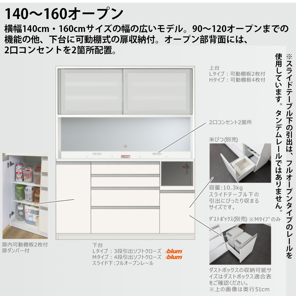 楽天市場】高橋木工所 プレファ キッチンボード 90LLSオープン 幅90.3