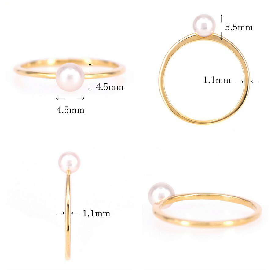 楽天市場】【SS限定 10％OFF！】 アコヤ真珠 リング 18金 ママ 卒業式