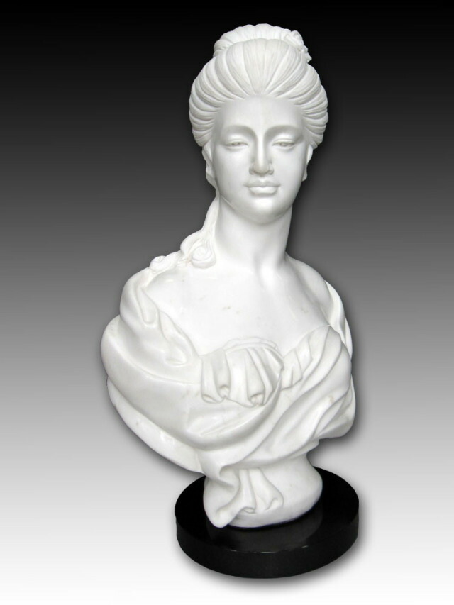 楽天市場】大理石彫刻 女神の胸像B 石像 高さ67cm インテリア 置物