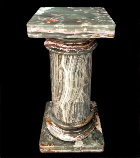 楽天市場】オニックスポール オニキスの台座 飾り台 コラム スクエア