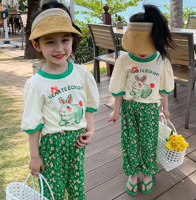 楽天市場】セットアップ／ 女の子 女児 ガールズ かわいい おしゃれ 夏