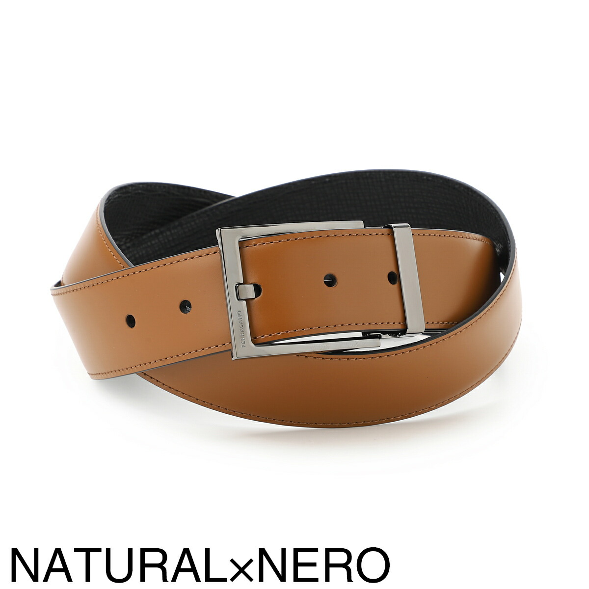 楽天市場】フェラガモ FERRAGAMO ベルト メンズ 679301 675158 nero