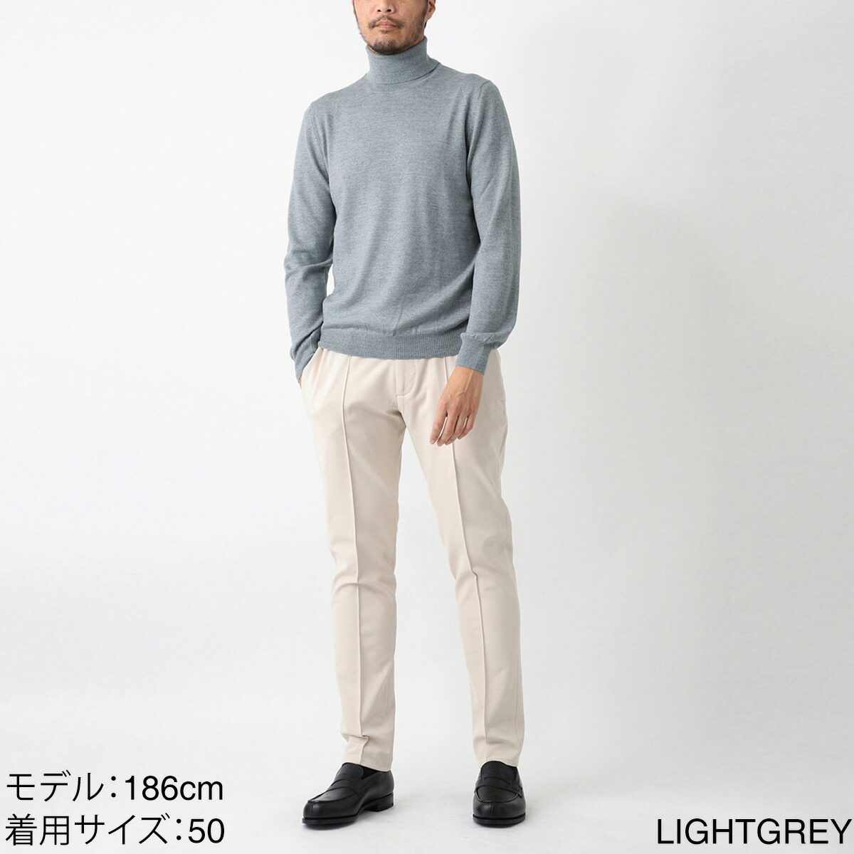 楽天市場】グランサッソ Gran Sasso タートルネックニット メンズ