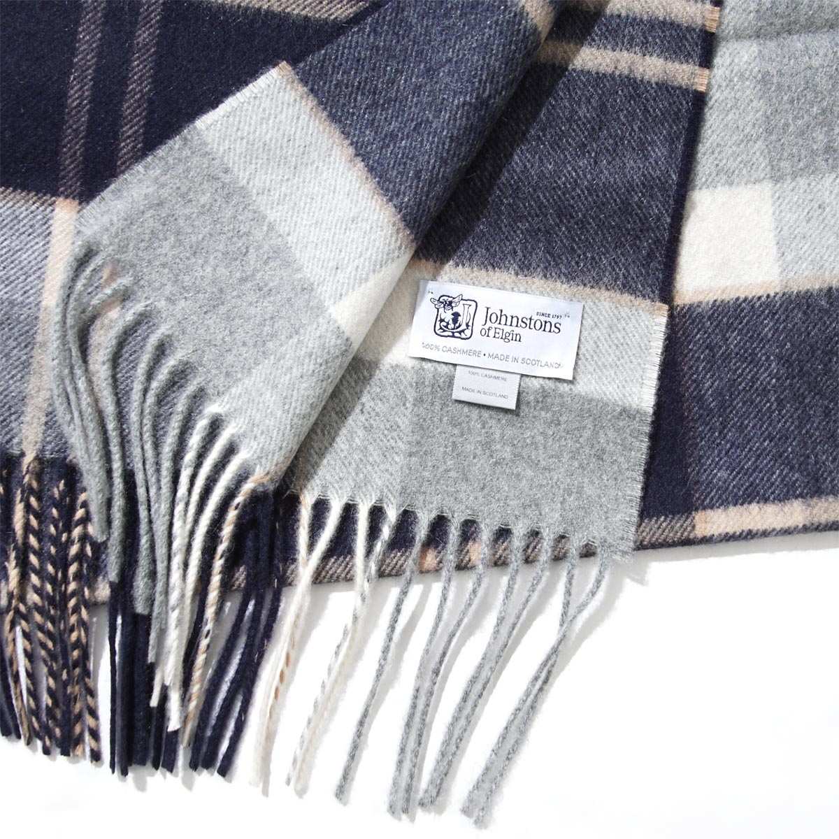 楽天市場】ジョンストンズ JOHNSTONS OF ELGIN カシミヤ中判ストール