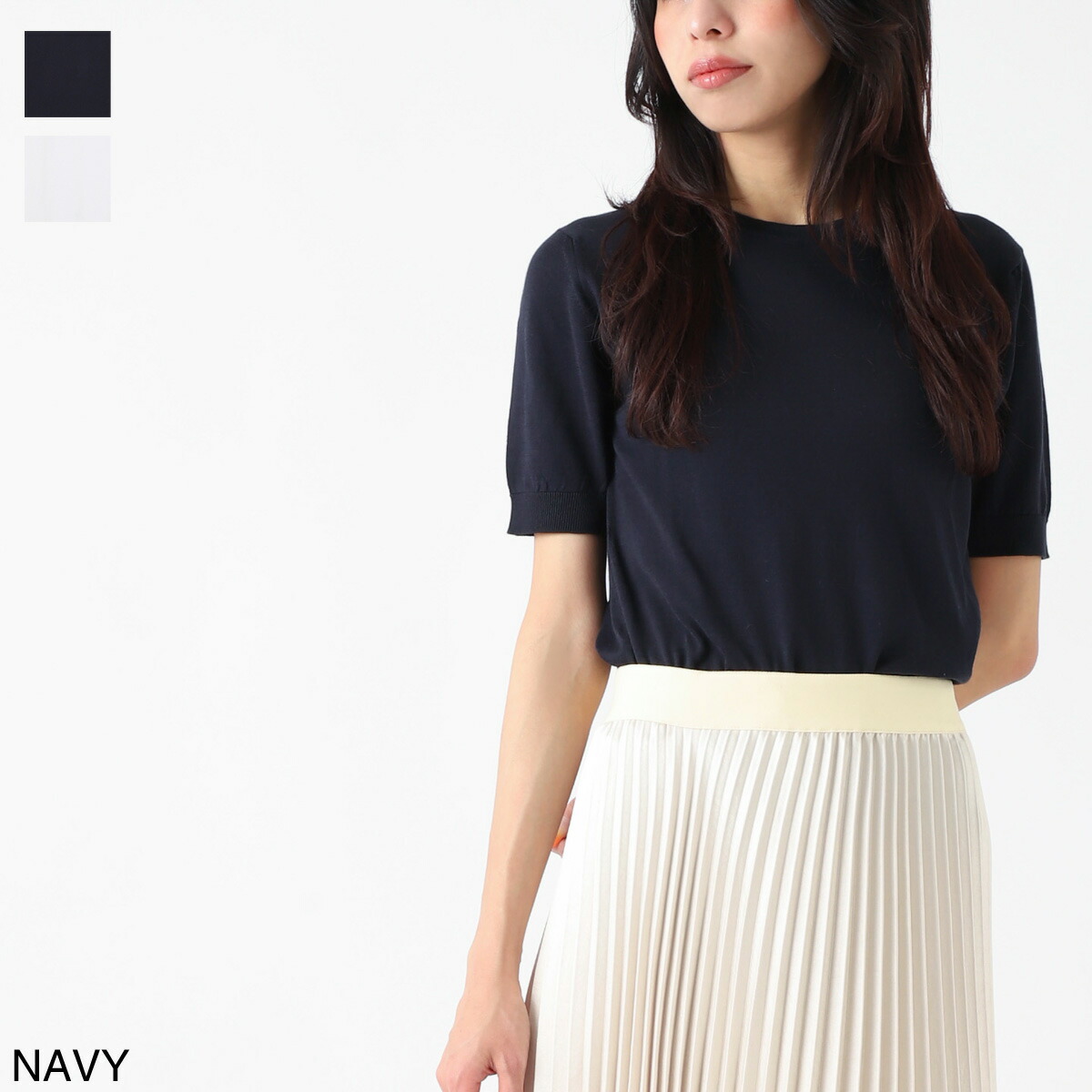 楽天市場】ジョンスメドレー JOHN SMEDLEY クルーネック半袖ニット