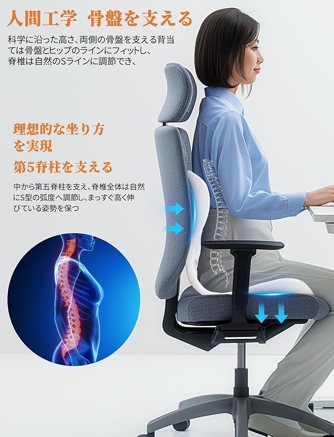 楽天市場】姿勢矯正 椅子 姿勢サポートチェア 腰が痛くならない 姿勢