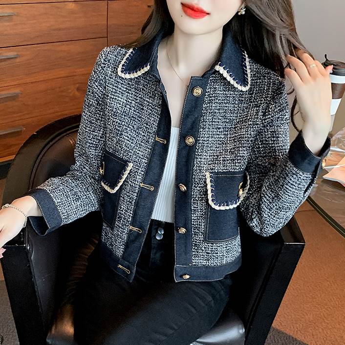 楽天市場】【P2倍&クーポン有】ツイード ジャケット 襟付き ポケット