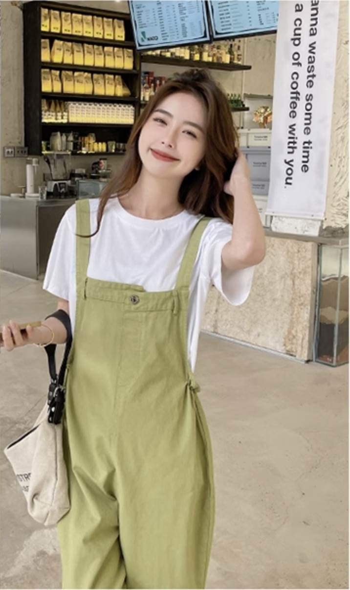 楽天市場】【P2倍&クーポン有】スクエアネック サロペットボトムス