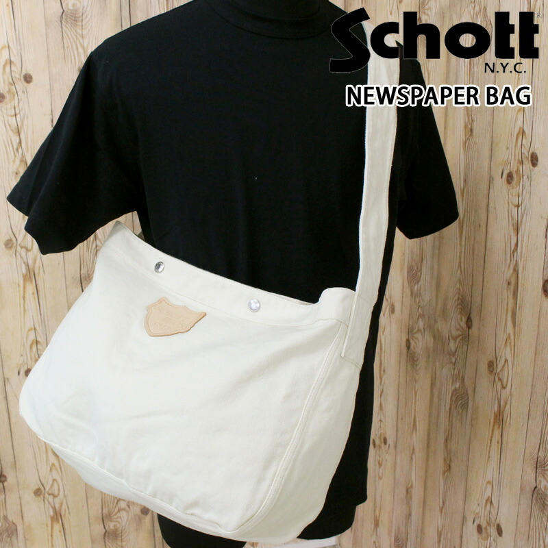 楽天市場】送料無料 Schott ショット NEWSPAPER BAG ニュースペーパー