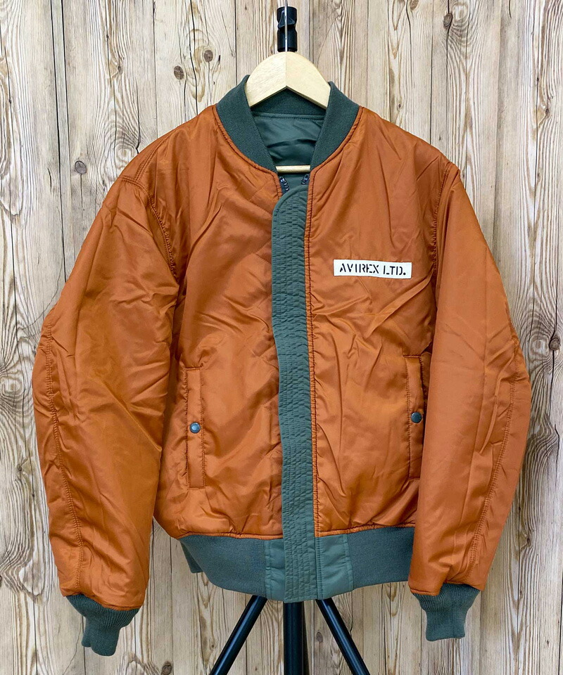 楽天市場】送料無料 AVIREX アヴィレックス MA1 -REFLECT STENCIL