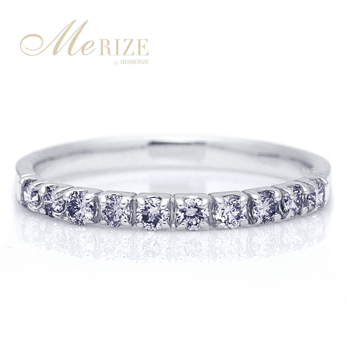 楽天市場】【超特価】天然ダイヤモンド 10石 ハーフエタニティリング