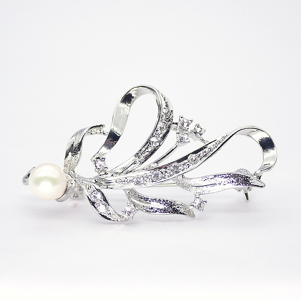 楽天市場】パール ブローチ (6631）アコヤ真珠 7.0mm コサージュ 入学