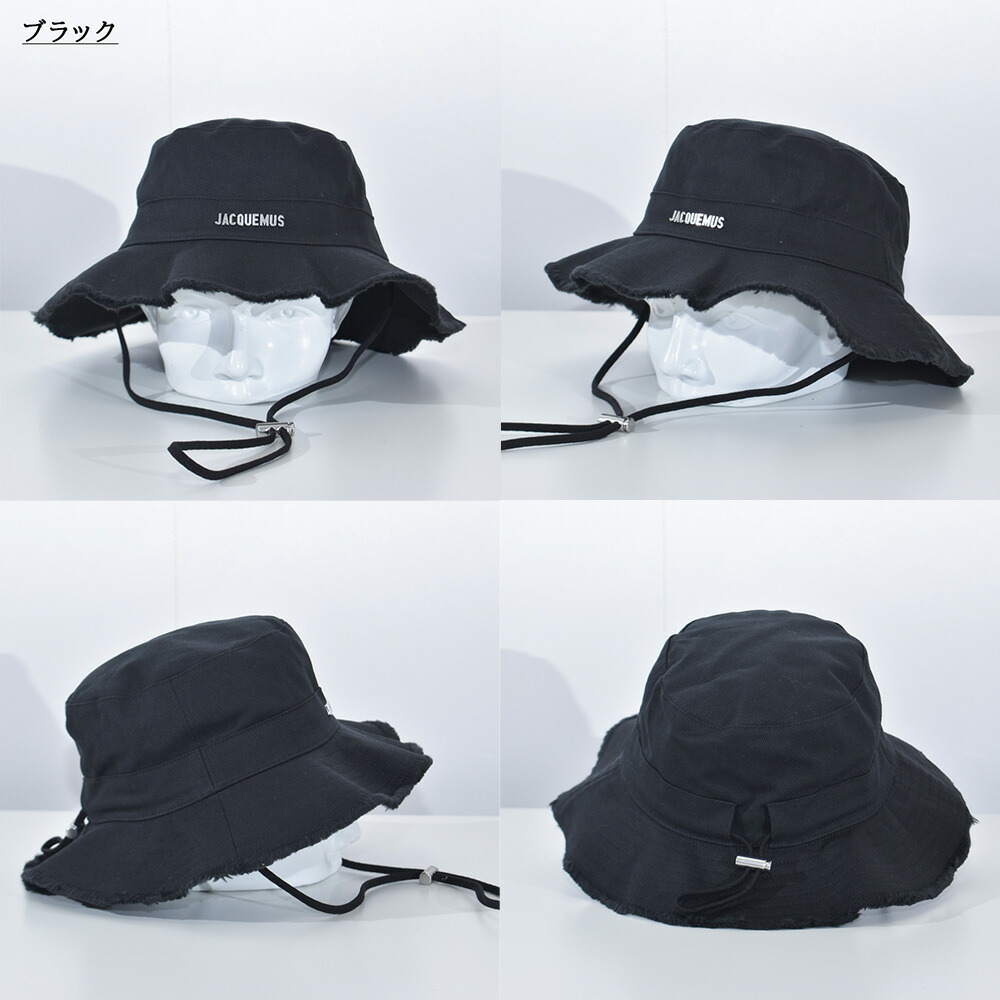 楽天市場】JACQUEMUS 帽子 バケットハット メンズ レディース ブラック