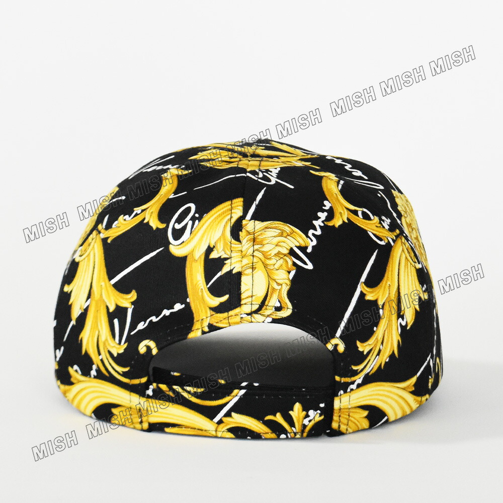 楽天市場】ヴェルサーチ キャップ メデューサ バロック 総柄 ブラック