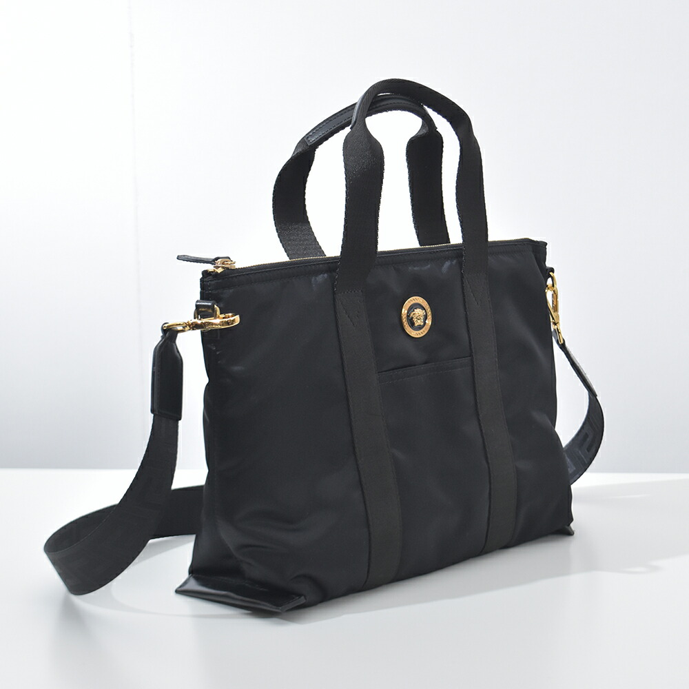 楽天市場】ヴェルサーチ ミニトートバッグ ナイロン メデューサ ロゴ