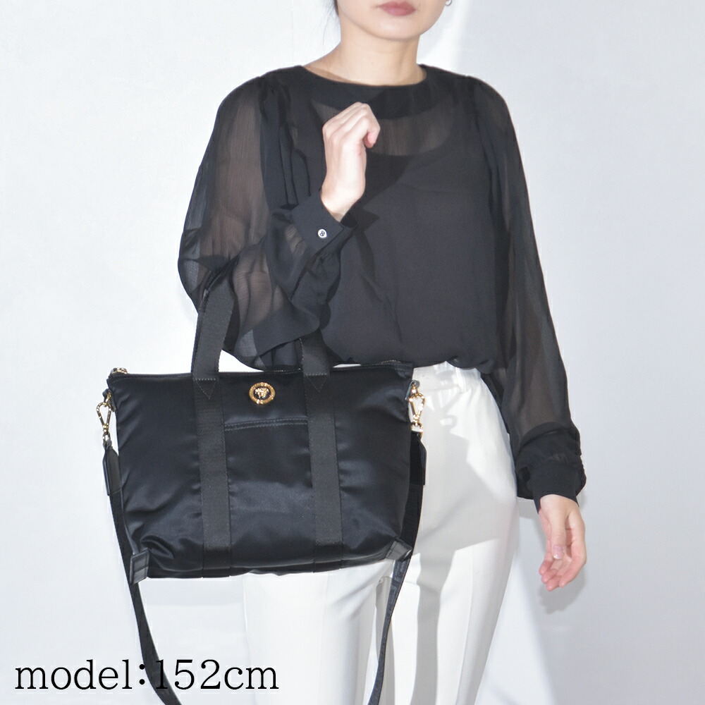 楽天市場】ヴェルサーチ ミニトートバッグ ナイロン メデューサ ロゴ